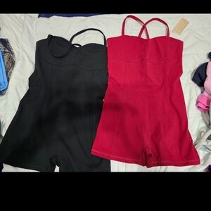 Spiritual Gangster Black and Red Jumpsuits